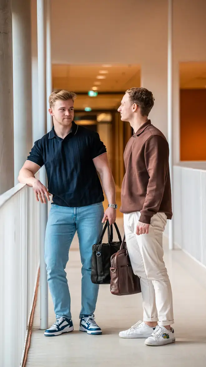 HBO-Rechten  - studenten met tassen