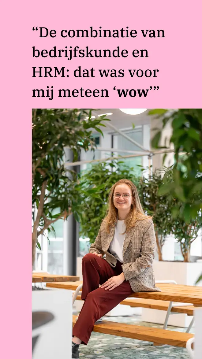 Business Studies oud student Esmee quote Zuyd Hogeschool