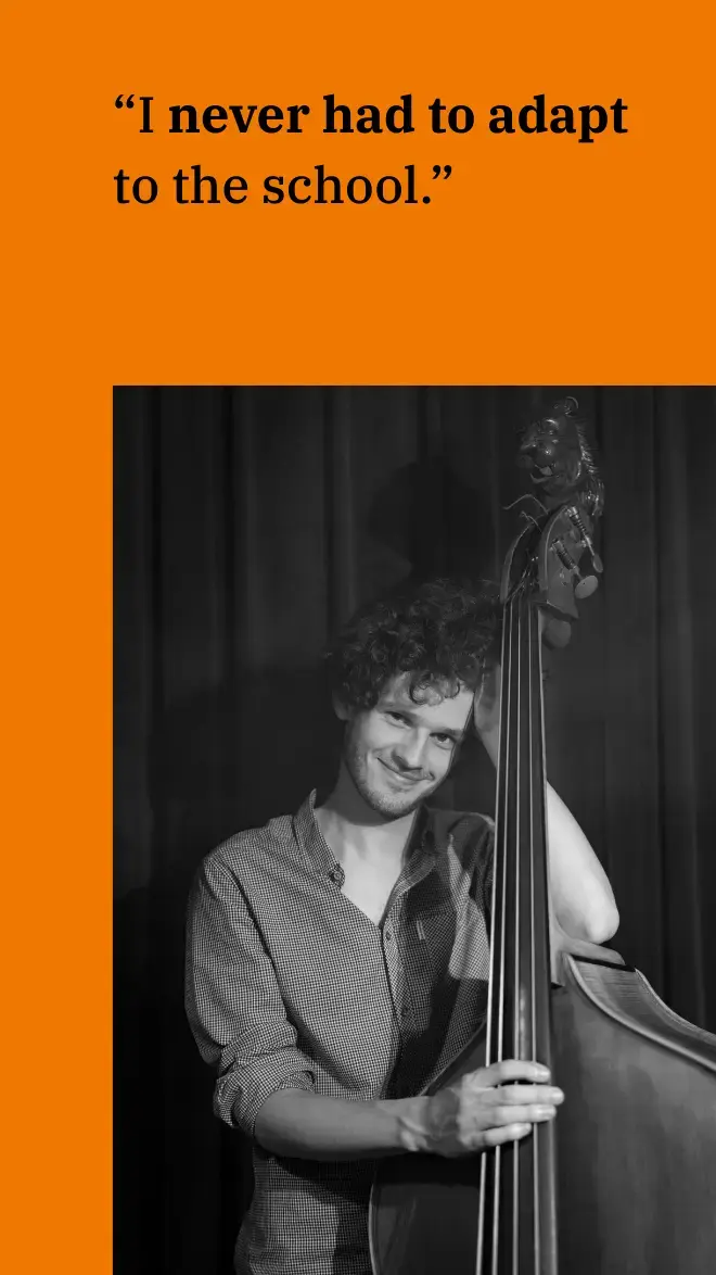 Muziek oud student quote Zuyd Hogeschool Engels