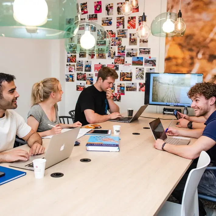 Fysiotherapie - studenten in lokaal
