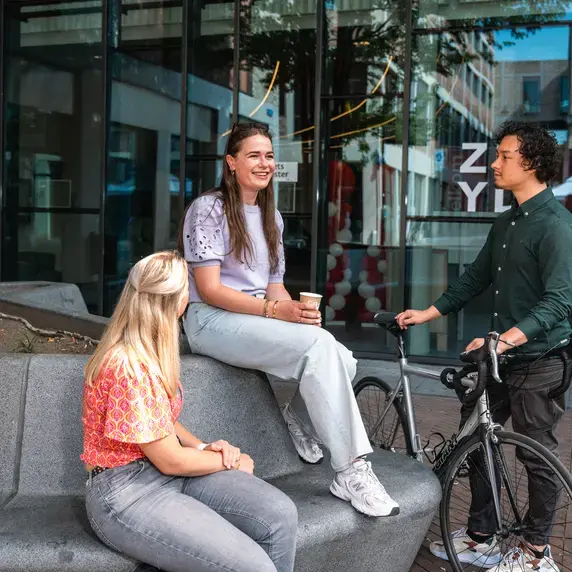 Gesprek Buiten Fietsen Zuyd Hogeschool Sittard