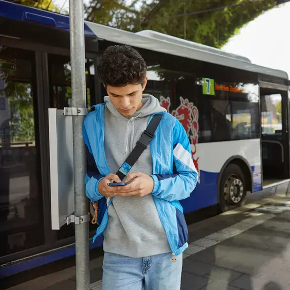 Zuyd Hogeschool student bus wachten studentlife