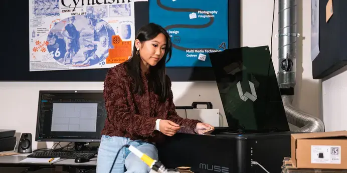 CMD -  student in workspace